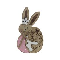 Velikonoční zajíček s vajíčkem D6955-05 - 12 cm