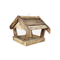 Krmítko pro ptáčky dřevěné opalované malé 097116/1 - 22×26×20 cm