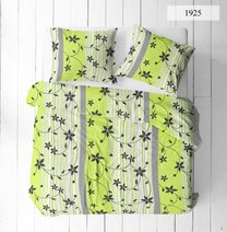 Povlečení krep Katarina - zelené 140x200+70x90 cm