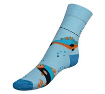 Ponožky Ryby - 43-46 modrá