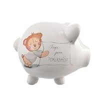 Pokladnička ker. První pokladnička bílá 20x14x16,5 cm - 20x14x16,5cm