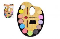 Vodové barvy 12ks + štětec na paletě