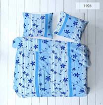 Povlečení krep Katarina - modré 140x200+70x90 cm