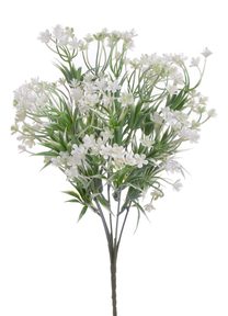 Drobné květinky 36 cm - bílá