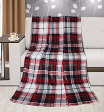 Přikrývka Kemping PLUS Červená,Šedá,Bílá 7700/014 150x200 cm