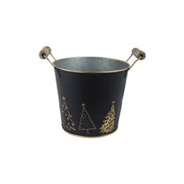 Vánoční květináč plechový K3910/2 - 15 cm