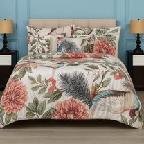 Saténové povlečení 140x200, 70x90cm Kolibřík