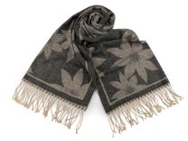 Zimní šála / pléd s třásněmi 70x185 cm