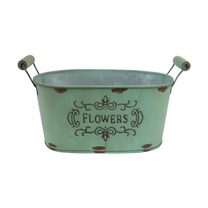 Květináč plechový K3569/2 - 24 × 15 × 11,5/15 cm