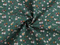 Bavlněná látka / plátno s řidší vazbou drobné květinky METRÁŽ