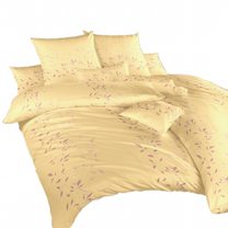 Povlečení flanel Mandevila pudrová na banánovém 240x220, 2x70x90 cm