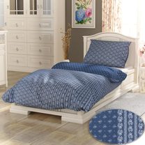 Franouzské prodloužené bavlněné povlečení PROVENCE COLLECTION 240x220, 70x90cm Eleonora šedá