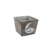 Dřevěný obal na květiny D6296/1 - 12 x 12 x 10 cm