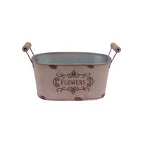 Květináč plechový K3568/1 - 21 × 13 × 10/13 cm