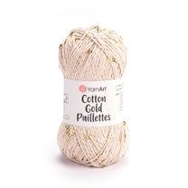 Pletací příze Cotton Gold Paillettes s flitry 50 g