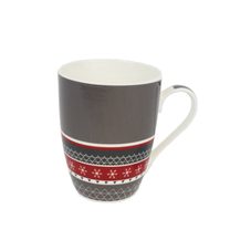 Hrnek porcelánový NORSKÝ VZOR X2196 - dia 8 x 9 cm