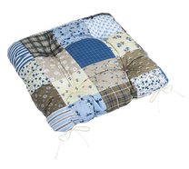 Sedák Adéla prošívaný - 40x40 cm prošívaný Patchwork modrá