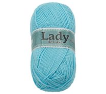 Příze LADY de Luxe - 100g / 238 m světle modrá