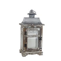 Dřevěná lucerna malá D6044/M - 40,5 cm