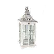 Dřevěná lucerna D2673/ Střední - 59,5 cm