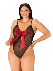 Elegantní body Tienesy teddy 2XL/3XL