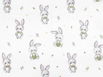 Bavlněná látka / plátno králík METRÁŽ