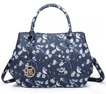 Nadčasová modrá kabelka s ptáčky Miss Lulu