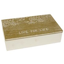 Dřevěný box D0273 - 20 x 12 x 5 cm