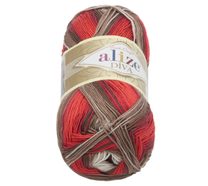 Příze DIVA BATIK - 100g / 350 m bílá