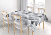 Ubrus ADÉLA - 120x140 cm Patchwork šedá