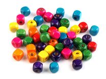 Dřevěné korálky kostka 8x8 mm 20g