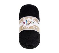 Příze BELLA Černá 60 100g / 360 m