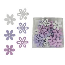 Dekorační kytky, 24 ks D5220 - dia 3,5 x 0,4 cm