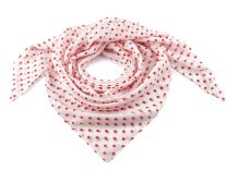 Šátek s puntíky 85x90 cm