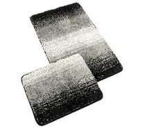 BANYSILVER sada - bez výkroje - sada 60x100, 60x50 cm Černá,Šedá