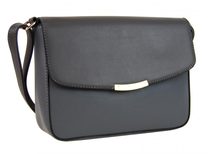 Podélná crossbody kabelka F007 šedá