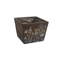 Obal s plastem k osázení D5969/1 - 12 × 12 × 10 cm