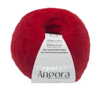 Příze ANGORA MERINO - 100g / 550 m červená