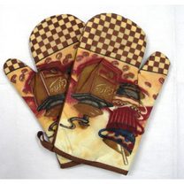 Kuchyňská chňapka 2 ks Kávový mlýnek