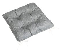 Sedák Adéla prošívaný Šedá,Bílá 41/227 40x40 cm