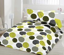 Francouzské bavlněné povlečení Fresh zelené 220x200, 70x90cm POSLEDNÍ 1 KUS