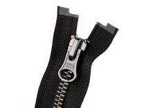Zip kovový YKK No 5 dělitelný 2 jezdce / dvoucestný 60 cm na kožené bundy