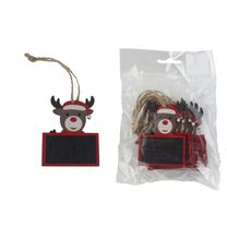 Vánoční dekorace k zavěšení, 10 ks D6662 - 7 cm