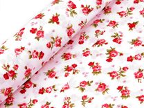 Bavlněná látka / plátno růže METRÁŽ