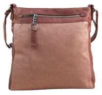 TESSRA Velká starorůžová crossbody dámská kabelka D5580