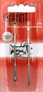 Jehly GALANT provlékací - navlékače 2 jehly pozlacené ouška
