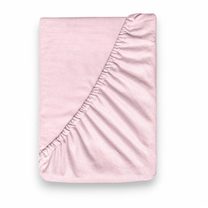 Flanelové napínací prostěradlo světle růžové