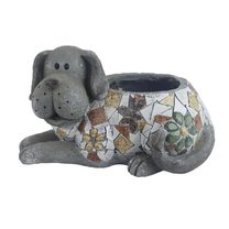 Dekorace k osázení pes X6596 - 36 × 23 × 19 cm