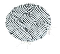 Sedák BERTA kulatý prošívaný - průměr 40 cm Šedá,Bílá