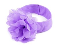 Dětská elastická čelenka do vlasů s květem